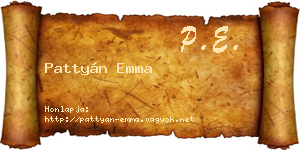 Pattyán Emma névjegykártya